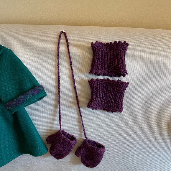 American Girl Doll ADDY 1993. With winter coat, mittens and gators.